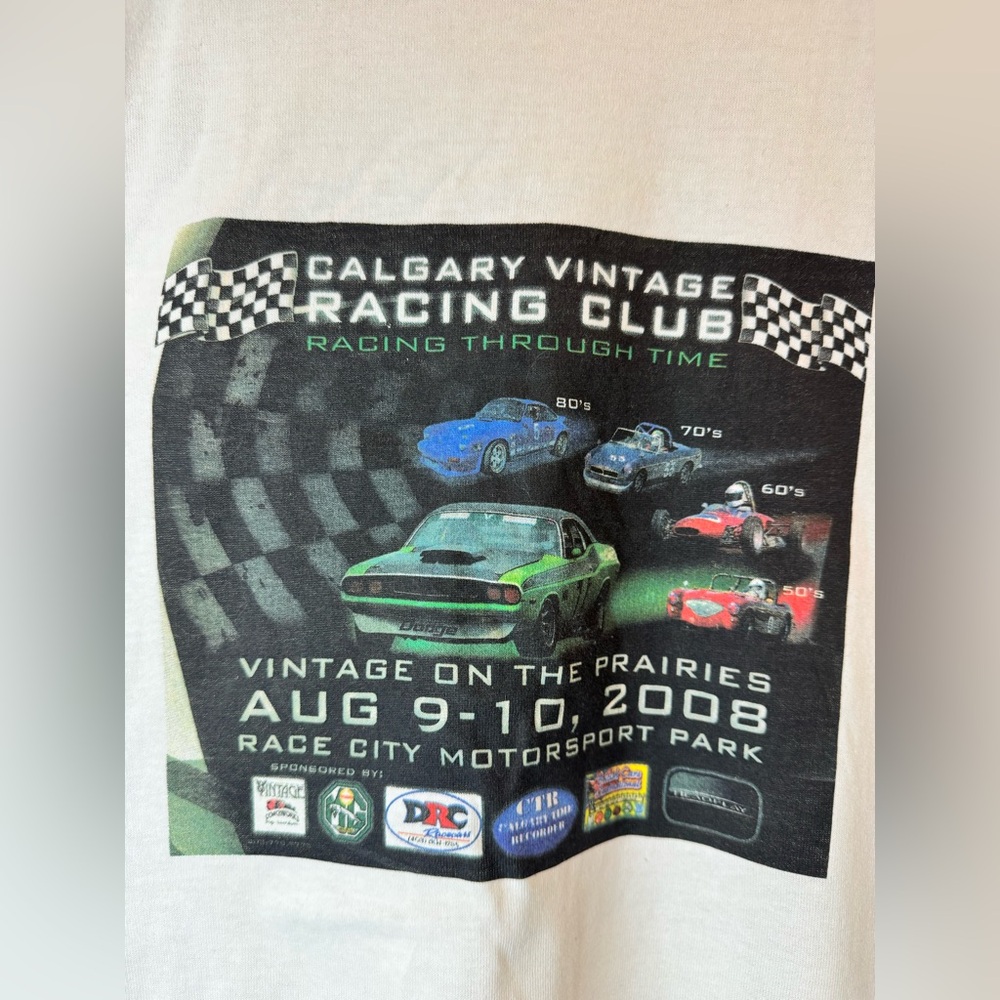 Calgary Vintage Racing Club Graphic Tee - Picture 1 of 6